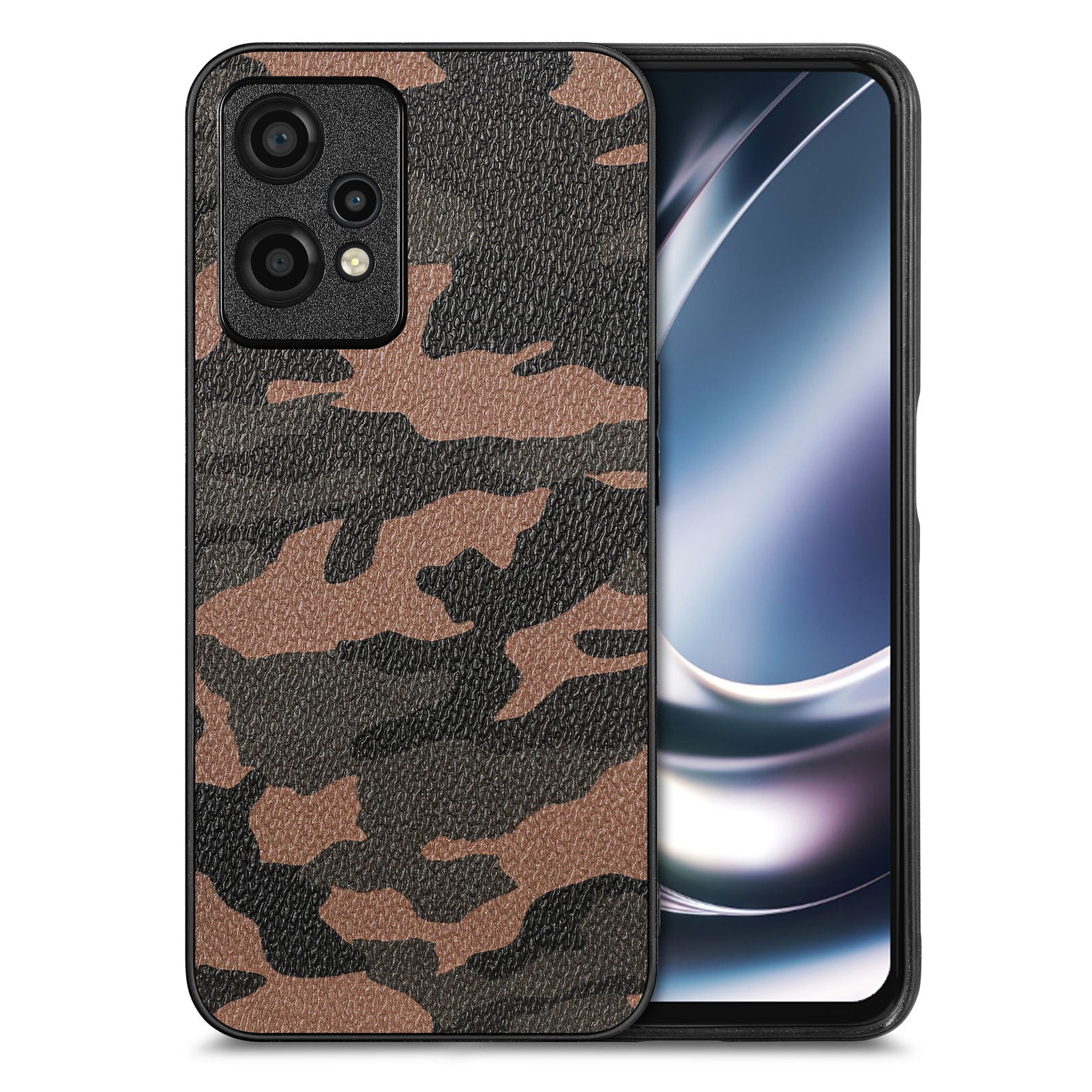 For OnePlus Nord CE 2 Lite 5G Camouflage Slim Phone Case PU Leather Coated PC TPU Drop-proof Cover For OnePlus Nord CE 2 Lite 5G Camouflage Slim Phone Case PU Leather Coated PC TPU Drop-proof Cover